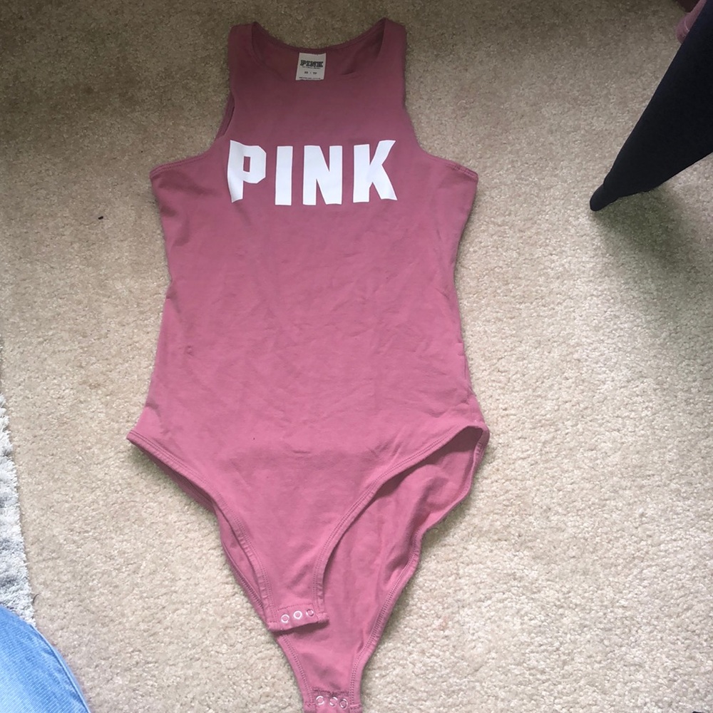 PINK sleeveless body suit